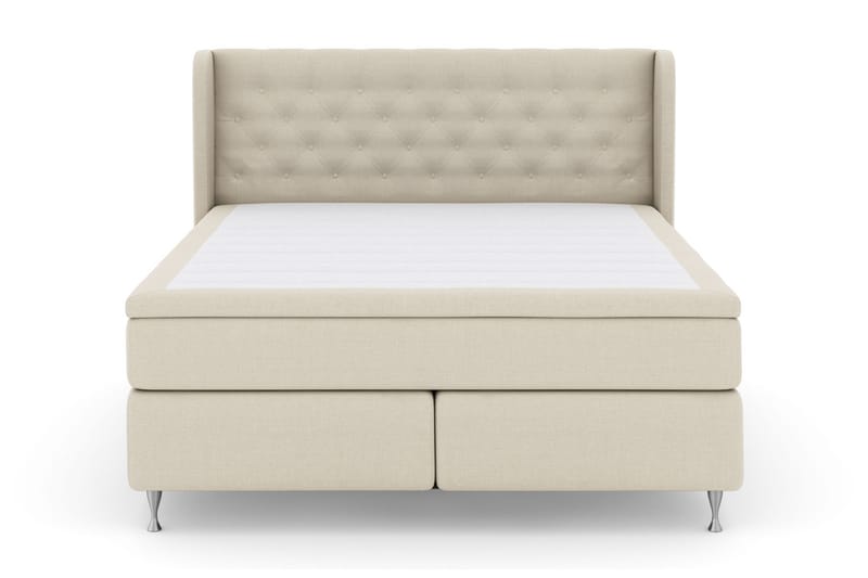 Select No 4 Komplett Sengepakke 160x200 Fast - Beige/Sølvben - Møbler - Senger - Komplett sengepakke