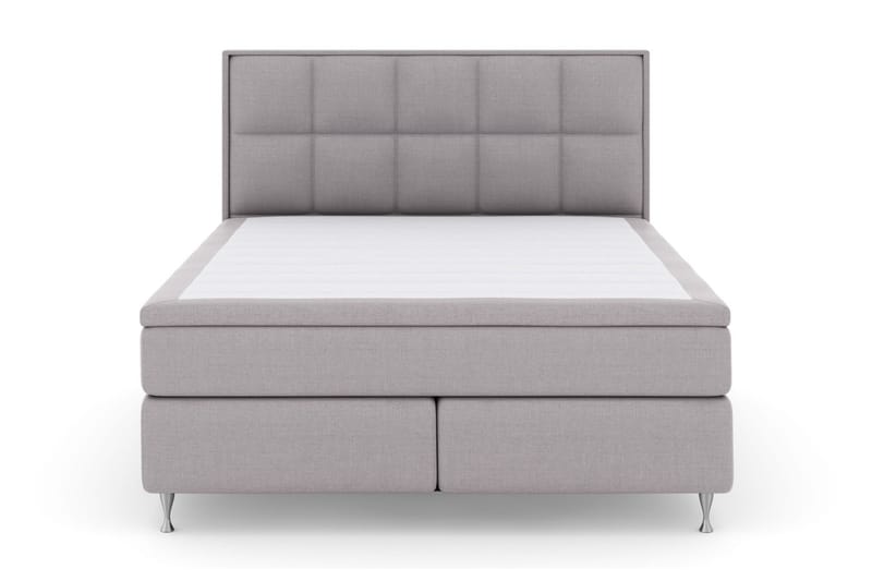 Select No 4 Komplett Sengepakke 160x200 Fast - Lysegrå/Sølvben - Møbler - Senger - Komplett sengepakke