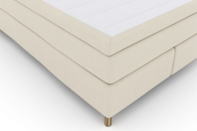 Select No 4 Komplett Sengepakke 160x200 Fast/Medium - Beige/Kobberben - Møbler - Senger - Kontinentalsenger