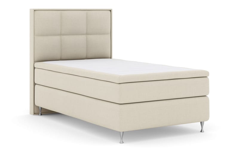 Select No 4 Komplett Sengepakke 160x200 Fast/Medium - Beige/Sølvben - Møbler - Senger - Kontinentalsenger