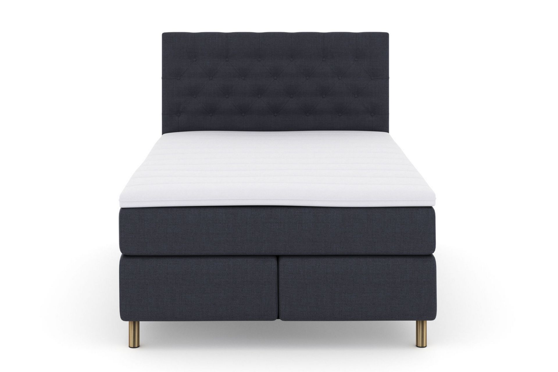 Select No 4 Komplett Sengepakke 160x200 Fast/Medium - Blå/Kobberben - Møbler - Senger - Komplett sengepakke