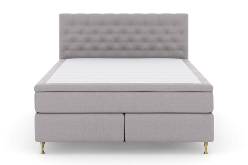 Select No 4 Komplett Sengepakke 160x200 Fast/Medium - Lysegrå/Gullben - Møbler - Senger - Komplett sengepakke