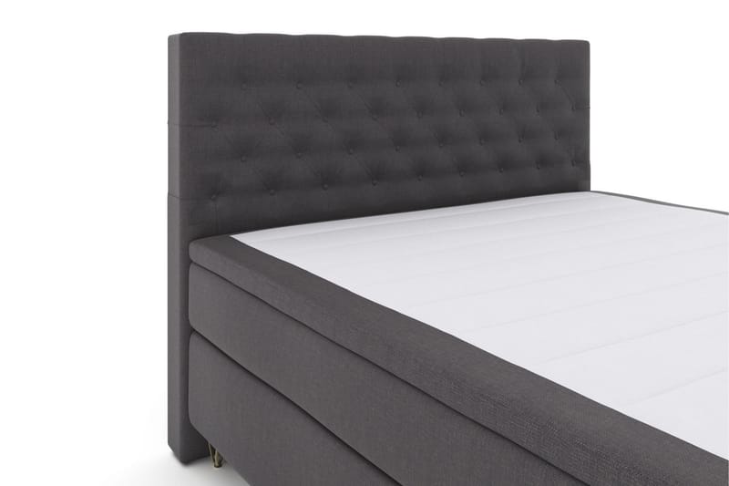 Select No 4 Komplett Sengepakke 160x200 Fast/Medium - Mørkegrå/V-formede Metallben - Møbler - Senger - Komplett sengepakke