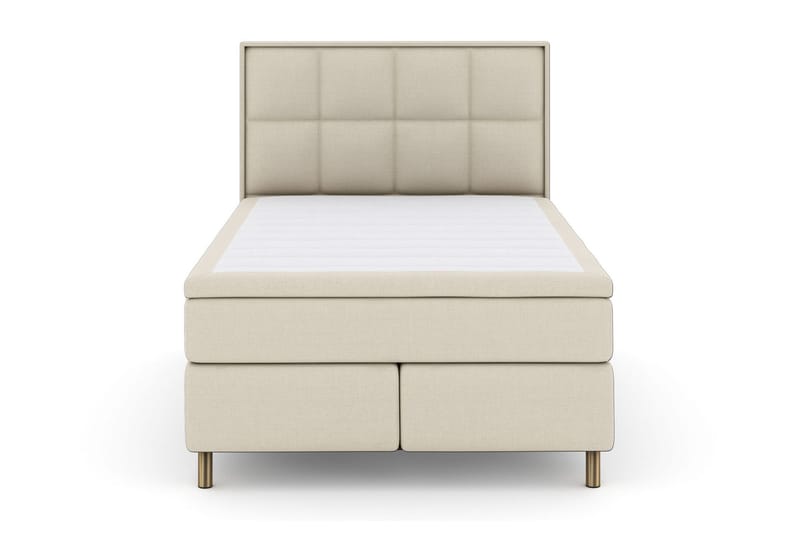 Select No 4 Komplett Sengepakke 160x200 Medium - Beige/Metallben - Møbler - Senger - Kontinentalsenger