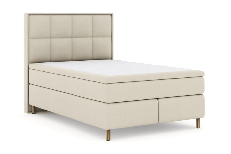 Select No 4 Komplett Sengepakke 160x200 Medium - Beige/Metallben - Komplett sengepakke - Kontinentalsenger - Dobbeltsenger