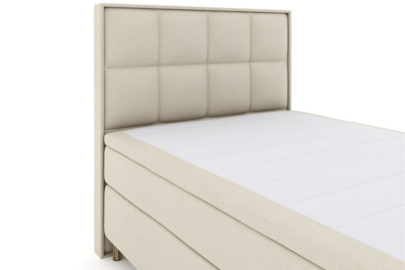 Select No 4 Komplett Sengepakke 160x200 Medium - Beige/Metallben - Møbler - Senger - Kontinentalsenger
