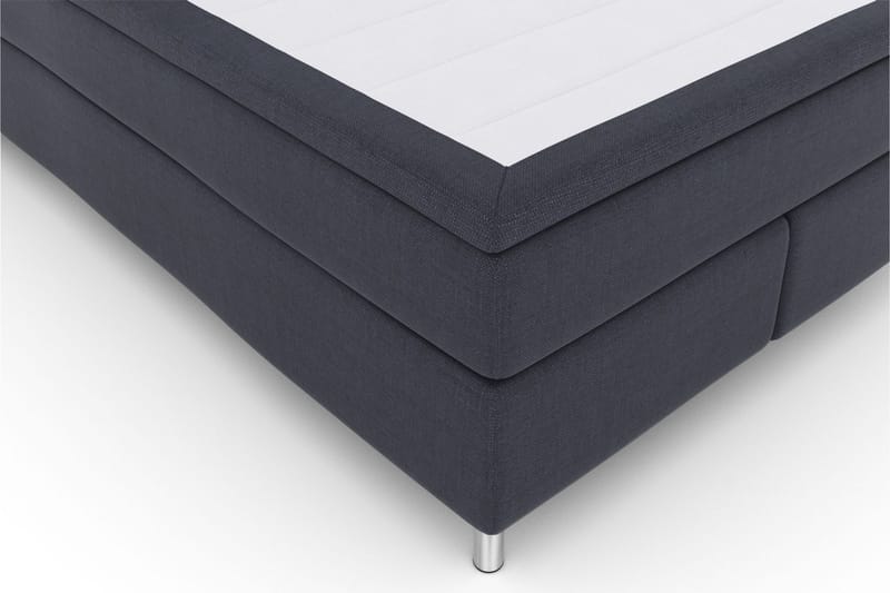 Select No 4 Komplett Sengepakke 160x200 Medium - Blå/Metallben - Komplett sengepakke - Kontinentalsenger - Dobbeltsenger