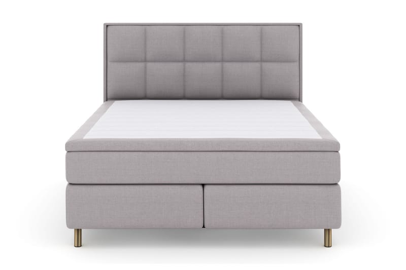 Select No 4 Komplett Sengepakke 160x200 Medium - Lysegrå/Kobberben - Møbler - Senger - Komplett sengepakke