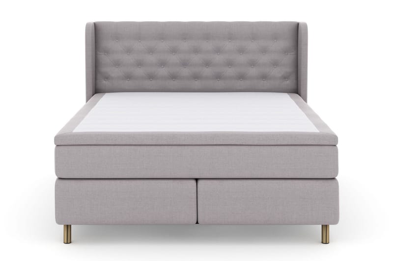 Select No 4 Komplett Sengepakke 160x200 Medium - Lysegrå/Kobberben - Møbler - Senger - Kontinentalsenger