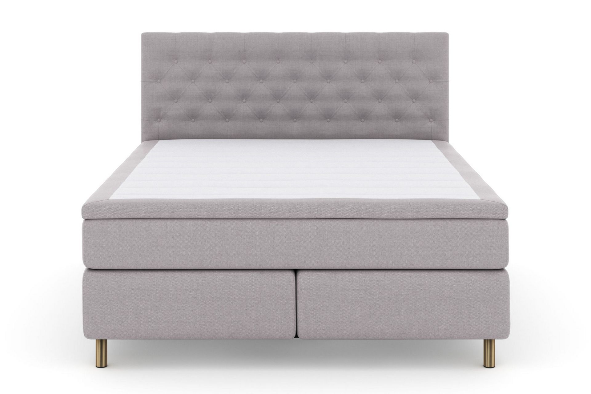 Select No 4 Komplett Sengepakke 160x200 Medium - Lysegrå/Kobberben - Møbler - Senger - Komplett sengepakke