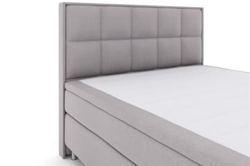 Select No 4 Komplett Sengepakke 160x200 Medium - Lysegrå/Metallben - Møbler - Senger - Komplett sengepakke