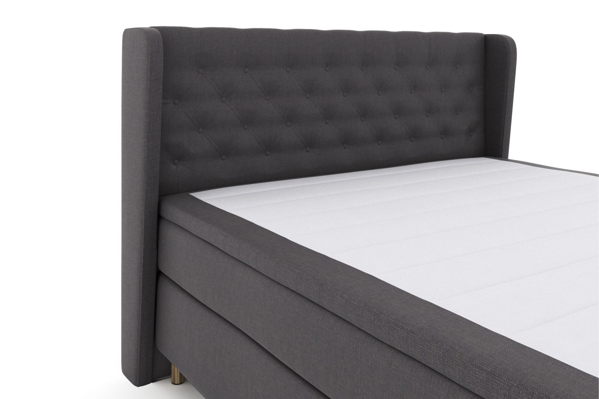 Select No 4 Komplett Sengepakke 160x200 Medium - Mørkegrå/Kobberben - Møbler - Senger - Komplett sengepakke