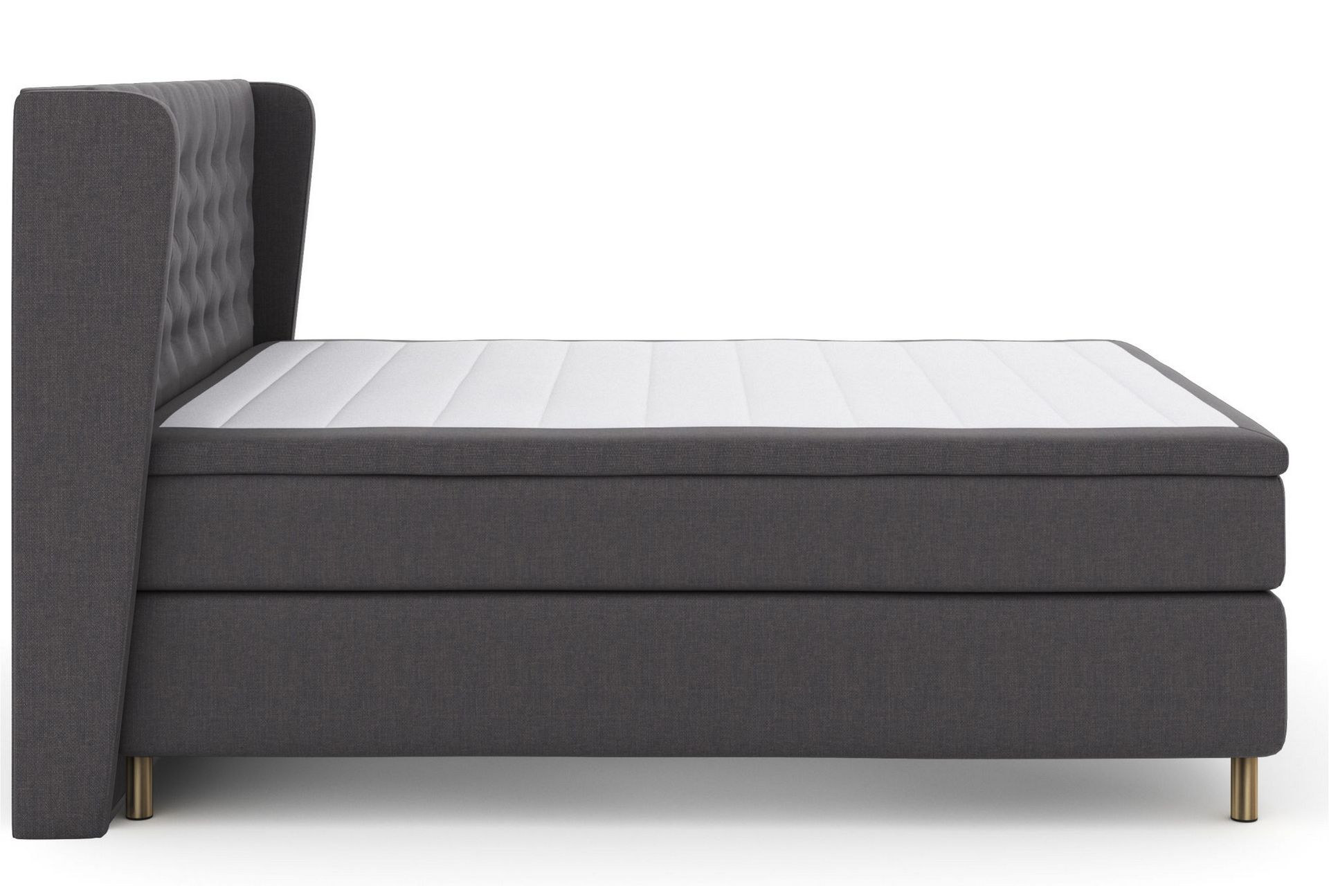 Select No 4 Komplett Sengepakke 160x200 Medium - Mørkegrå/Kobberben - Møbler - Senger - Komplett sengepakke