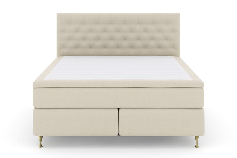 Select No 4 Komplett Sengepakke 180x200 Fast - Beige/Gullben - Møbler - Senger - Komplett sengepakke