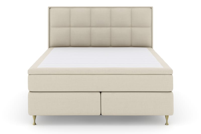 Select No 4 Komplett Sengepakke 180x200 Fast - Beige/Gullben - Møbler - Senger - Komplett sengepakke