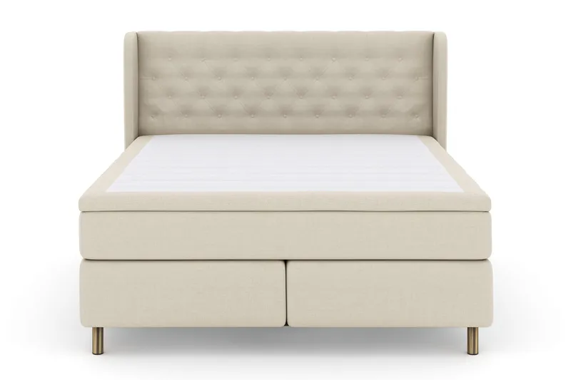 Select No 4 Komplett Sengepakke 180x200 Fast, Beige/Kobberben