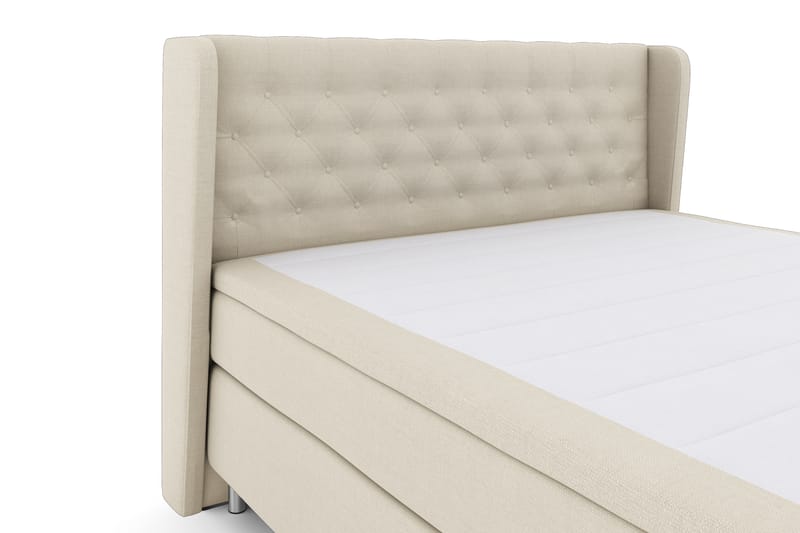 Select No 4 Komplett Sengepakke 180x200 Fast - Beige/Metallben - Komplett sengepakke - Kontinentalsenger - Dobbeltsenger