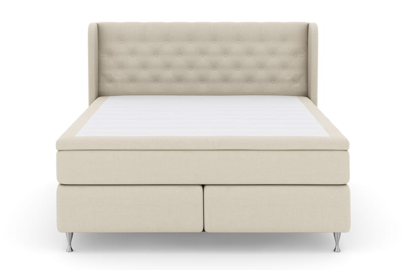 Select No 4 Komplett Sengepakke 180x200 Fast - Beige/Sølvben - Møbler - Senger - Komplett sengepakke