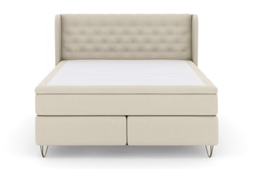 Select No 4 Komplett Sengepakke 180x200 Fast - Beige/V-formede Metallben - Møbler - Senger - Komplett sengepakke