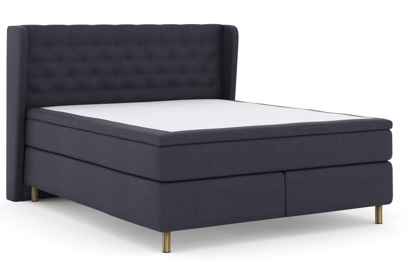 Select No 4 Komplett Sengepakke 180x200 Fast - Blå/Kobberben - Møbler - Senger - Kontinentalsenger