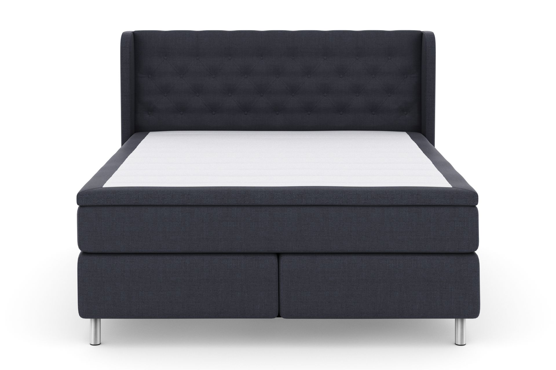 Select No 4 Komplett Sengepakke 180x200 Fast - Blå/Metallben - Møbler - Senger - Komplett sengepakke