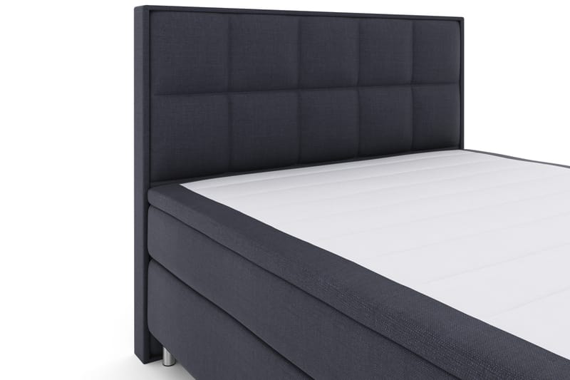 Select No 4 Komplett Sengepakke 180x200 Fast - Blå/Metallben - Møbler - Senger - Komplett sengepakke