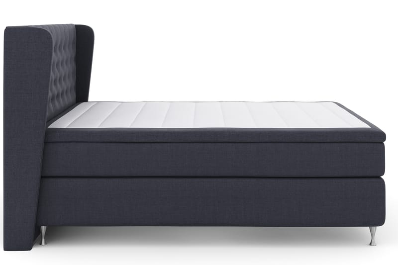 Select No 4 Komplett Sengepakke 180x200 Fast - Blå/Sølvben - Møbler - Senger - Komplett sengepakke