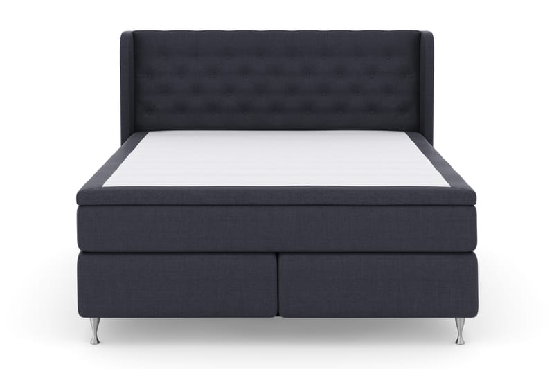 Select No 4 Komplett Sengepakke 180x200 Fast - Blå/Sølvben - Møbler - Senger - Komplett sengepakke