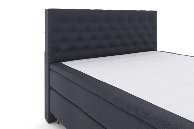 Select No 4 Komplett Sengepakke 180x200 Fast - Blå/V-formede Metallben - Møbler - Senger - Komplett sengepakke