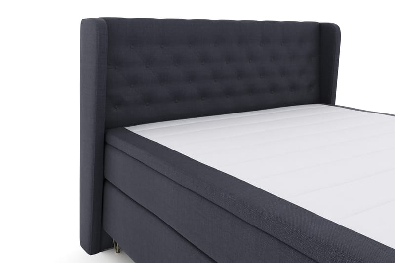 Select No 4 Komplett Sengepakke 180x200 Fast - Blå/V-formede Metallben - Møbler - Senger - Komplett sengepakke