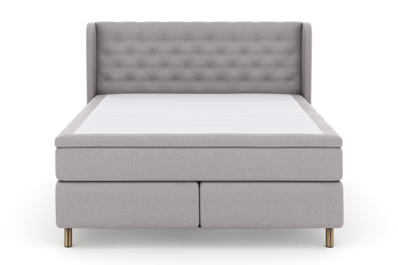 Select No 4 Komplett Sengepakke 180x200 Fast - Lysegrå/Kobberben - Møbler - Senger - Komplett sengepakke