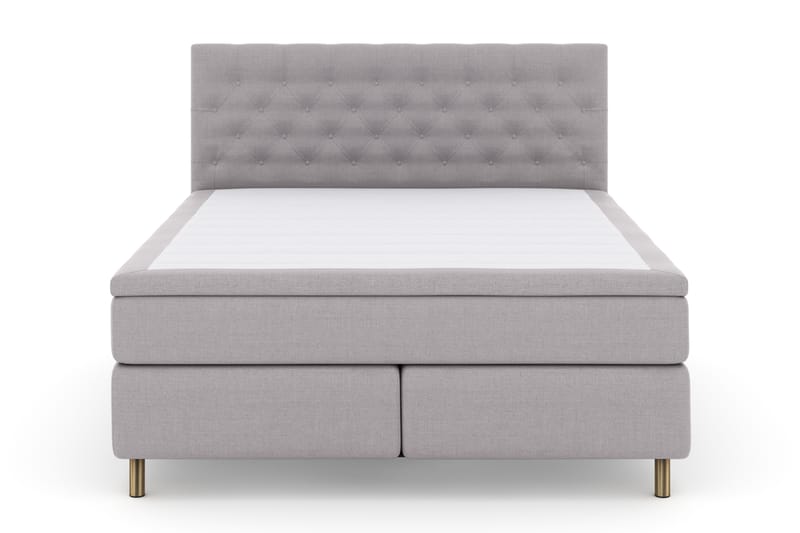 Select No 4 Komplett Sengepakke 180x200 Fast - Lysegrå/Kobberben - Møbler - Senger - Komplett sengepakke
