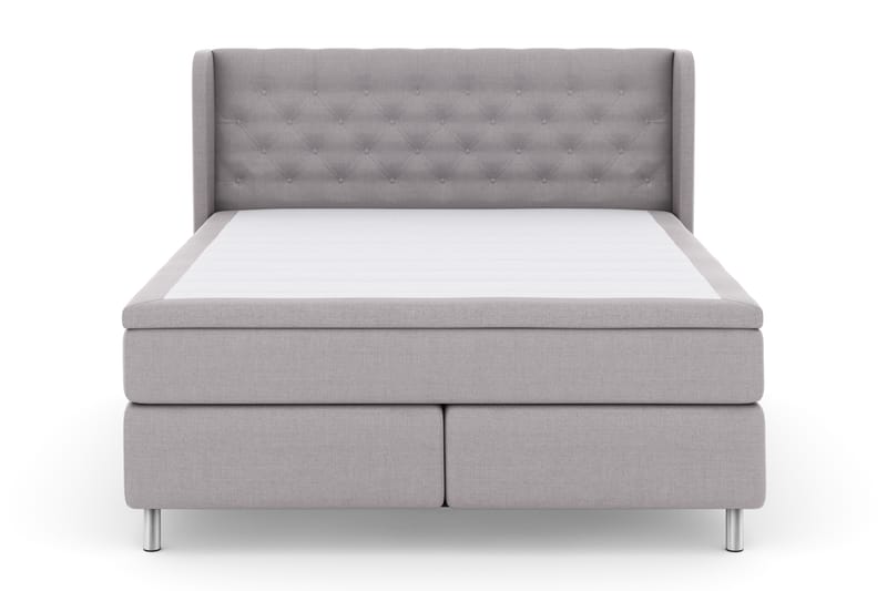 Select No 4 Komplett Sengepakke 180x200 Fast - Lysegrå/Metallben - Møbler - Senger - Komplett sengepakke