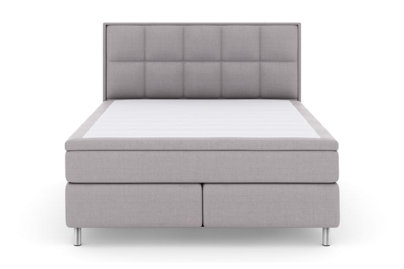 Select No 4 Komplett Sengepakke 180x200 Fast - Lysegrå/Metallben - Møbler - Senger - Komplett sengepakke