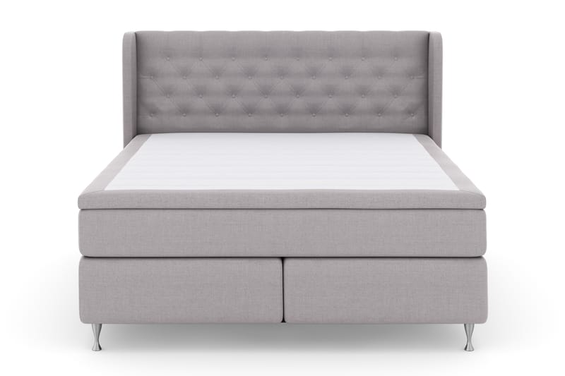 Select No 4 Komplett Sengepakke 180x200 Fast - Lysegrå/Sølvben - Møbler - Senger - Komplett sengepakke
