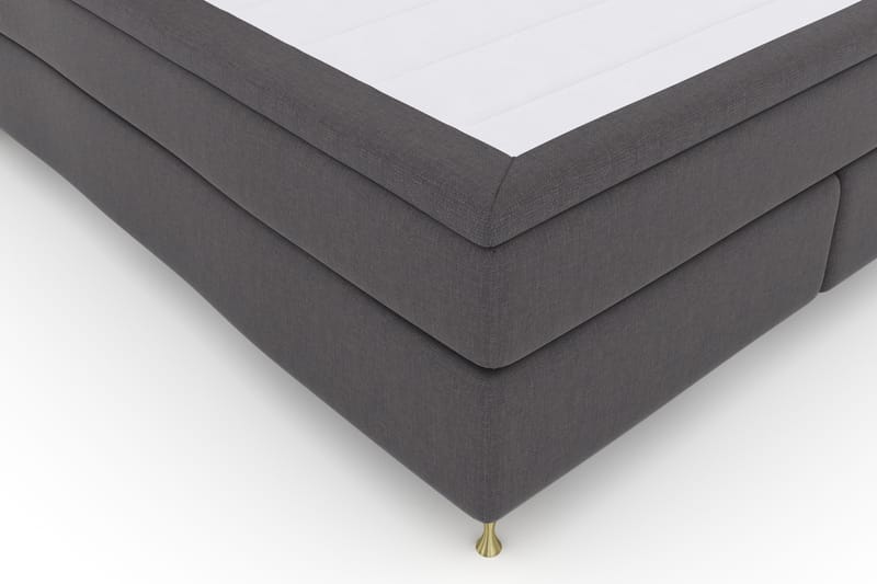 Select No 4 Komplett Sengepakke 180x200 Fast - Mørkegrå/Gullben - Møbler - Senger - Komplett sengepakke