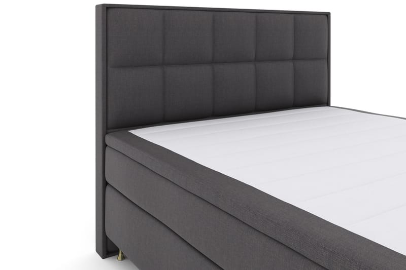 Select No 4 Komplett Sengepakke 180x200 Fast - Mørkegrå/Gullben - Møbler - Senger - Komplett sengepakke