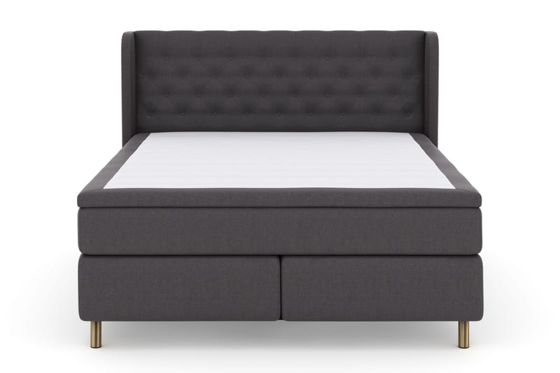 Select No 4 Komplett Sengepakke 180x200 Fast - Mørkegrå/Kobberben - Møbler - Senger - Kontinentalsenger