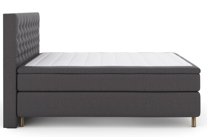 Select No 4 Komplett Sengepakke 180x200 Fast - Mørkegrå/Kobberben - Møbler - Senger - Komplett sengepakke