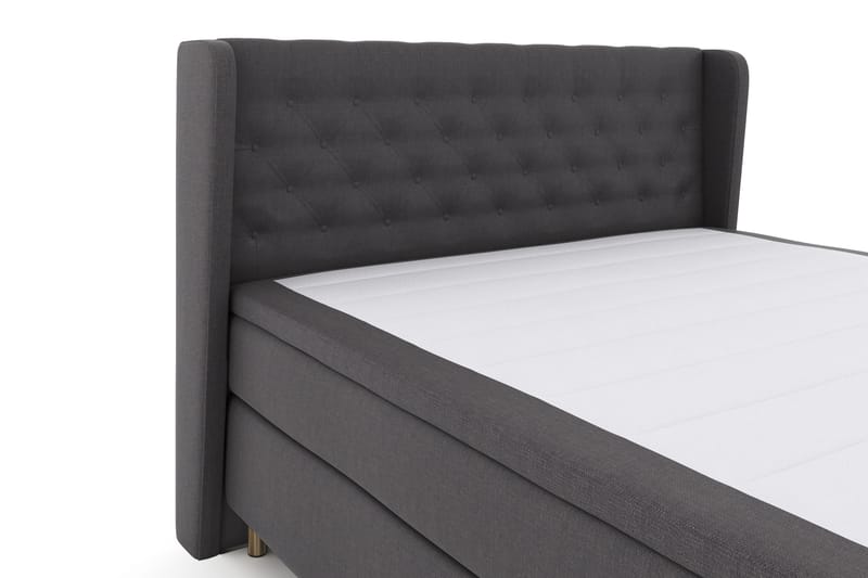 Select No 4 Komplett Sengepakke 180x200 Fast - Mørkegrå/Kobberben - Møbler - Senger - Komplett sengepakke