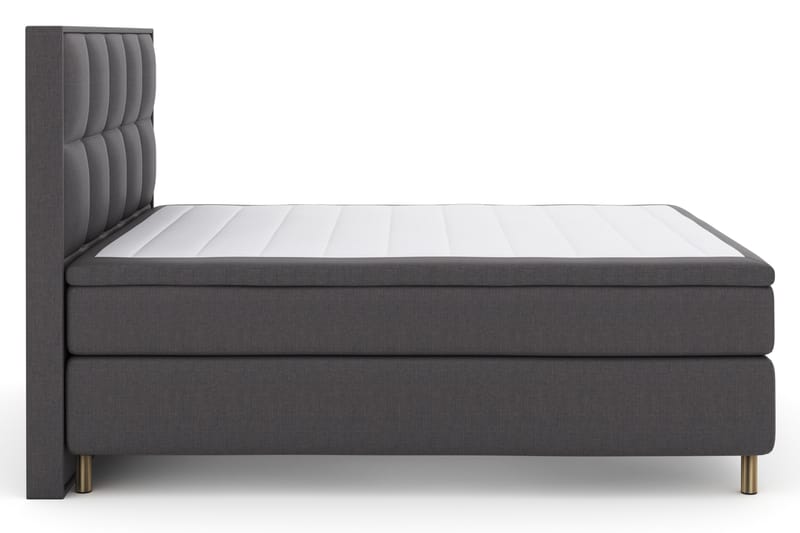 Select No 4 Komplett Sengepakke 180x200 Fast - Mørkegrå/Kobberben - Møbler - Senger - Kontinentalsenger