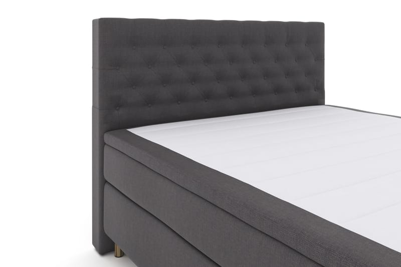 Select No 4 Komplett Sengepakke 180x200 Fast - Mørkegrå/Kobberben - Møbler - Senger - Komplett sengepakke