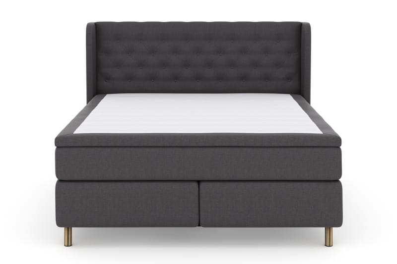 Select No 4 Komplett Sengepakke 180x200 Fast - Mørkegrå/Kobberben - Møbler - Senger - Komplett sengepakke