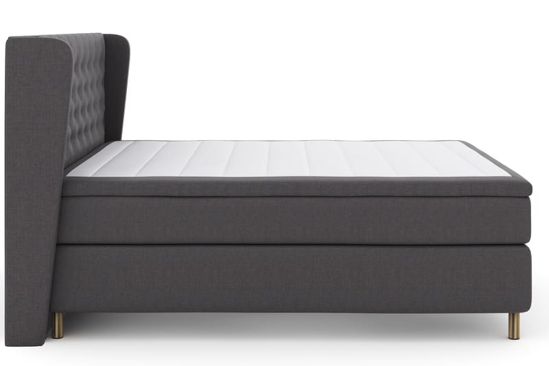 Select No 4 Komplett Sengepakke 180x200 Fast - Mørkegrå/Kobberben - Møbler - Senger - Komplett sengepakke