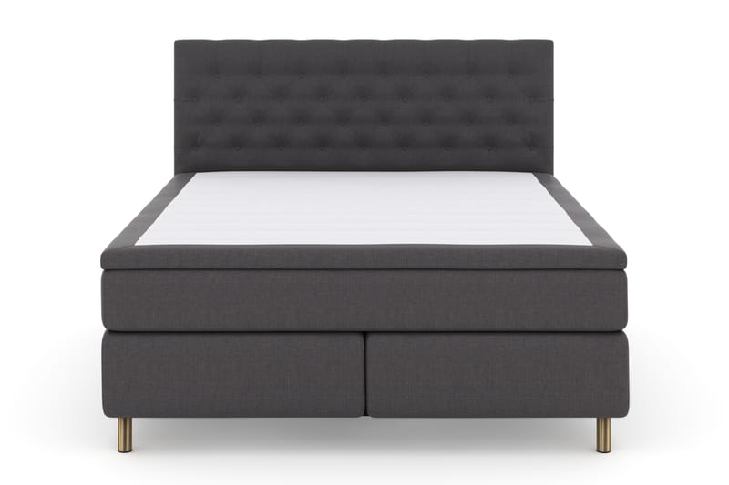 Select No 4 Komplett Sengepakke 180x200 Fast - Mørkegrå/Kobberben - Møbler - Senger - Komplett sengepakke