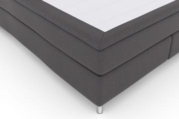 Select No 4 Komplett Sengepakke 180x200 Fast - Mørkegrå/Metallben - Møbler - Senger - Komplett sengepakke