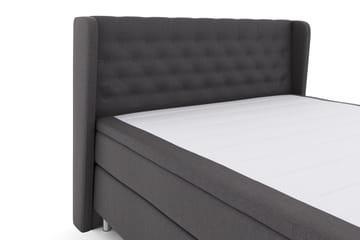 Select No 4 Komplett Sengepakke 180x200 Fast - Mørkegrå/Metallben - Møbler - Senger - Komplett sengepakke