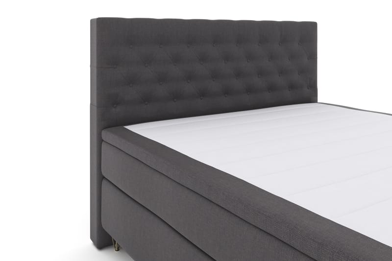 Select No 4 Komplett Sengepakke 180x200 Fast - Mørkegrå/V-formede Metallben - Møbler - Senger - Komplett sengepakke