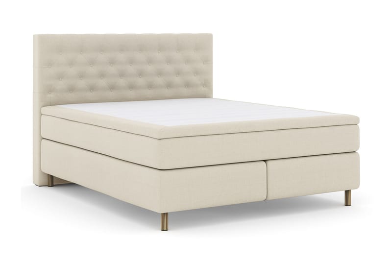 Select No 4 Komplett Sengepakke 180x200 Medium - Beige/Kobberben - Møbler - Senger - Kontinentalsenger