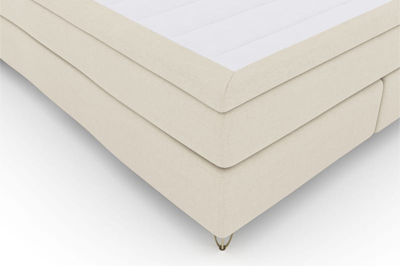 Select No 4 Komplett Sengepakke 180x200 Medium - Beige/V-formede Metallben - Komplett sengepakke - Kontinentalsenger - Dobbeltsenger